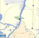 Garmin Map for Algonac -   5 mile radius