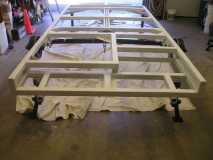 Frame painted with primer