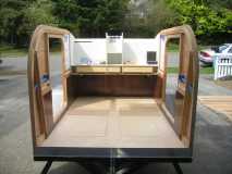Open trailer without roof framing