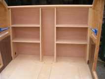 Headboard cabinet in position (2)