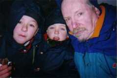 My Grandsons and me camping