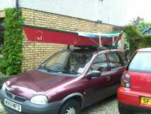 Leaving for the lakes with the boat I built