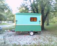 Backside of Folding Camper