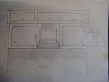 drawing of cabin cabinets