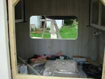 View of camper side window.  It will be fairly large.