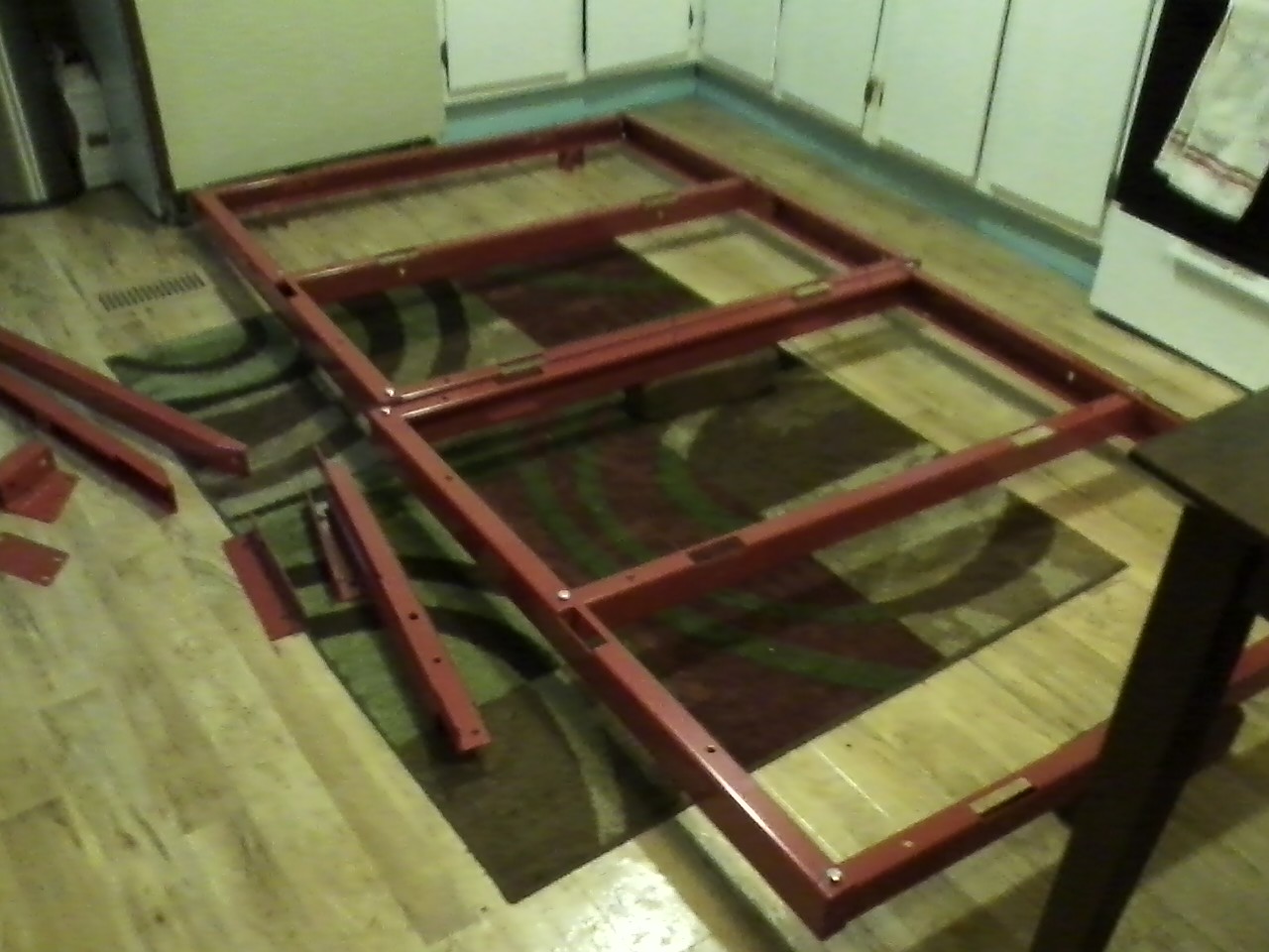 starting trailer build inside rainy day.jpg