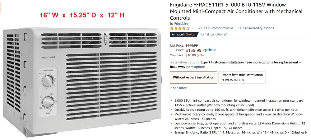 5k btu Frigidaire air unit.JPG