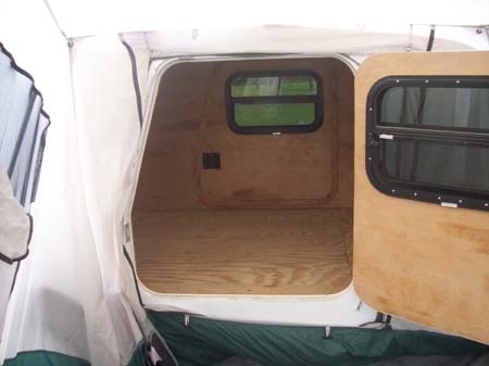 inside tent