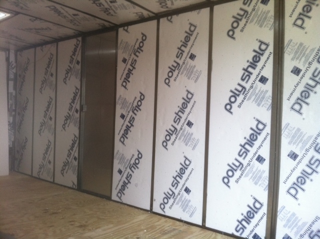 insulation in progress