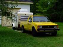 Sunspot and Tow Vehicle (VW Rabbit Truck)