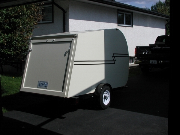 Finished Motorcycle Trailer- Rear