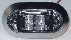 marker light w/chrome bezel