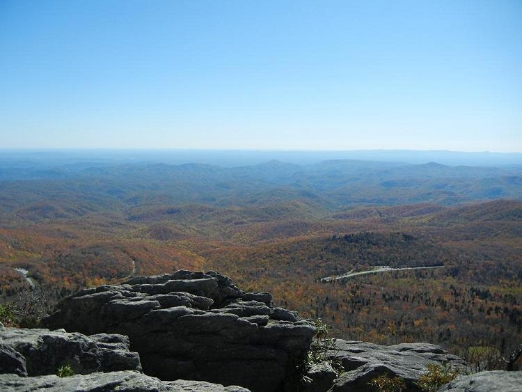 Fall color from Grandfather Mountain NC