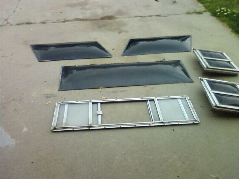 Fixed Smoked Windows and Alum Slider