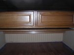 Interior cabinets . Shelf/table closed