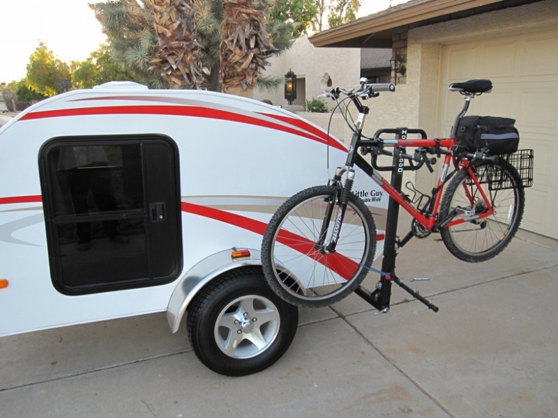 Bike on Rack Side Mount