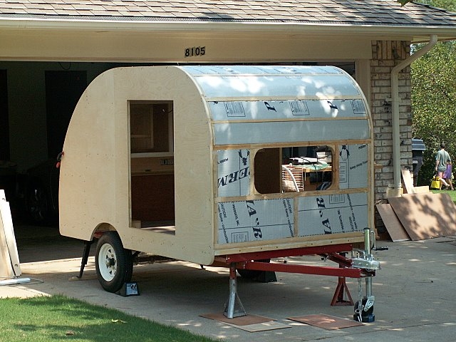 Roof insulated and ready for roof skin