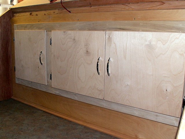 Upper galley cabinets