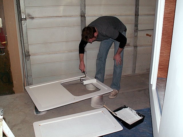 Priming the entry doors