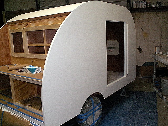 Body after 2nd coat of primer.  Finish coat will sprayed in a couple of days.