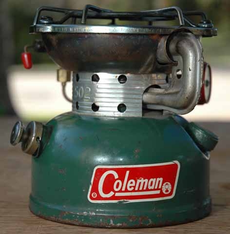 Coleman 502 before refurbishment