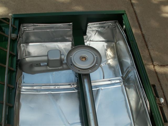 Coleman 413F lined with aluminum drip pan