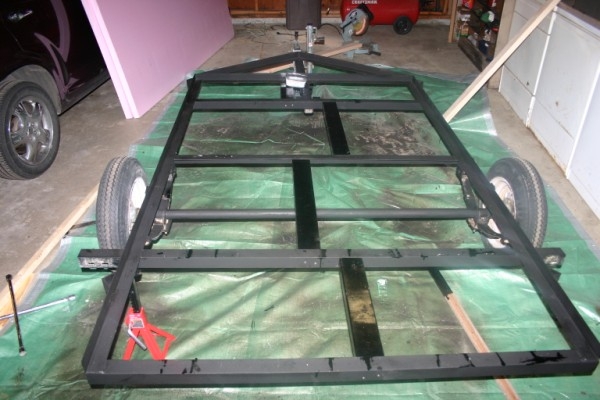 Trailer frame with Reinforcements