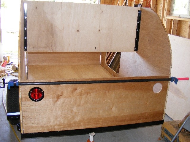 Rear view -clamped in place