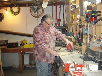 FENDER TRIM/TACKED BOTH SIDES TOGETHER ,CUT OUT WITH JIG SAW,SANDED AND ROUTERED THE EDGES,READY TO PUT IN PLACE.