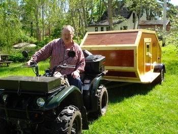 PULLED IT UP THE YARD WITH THE BIKE/EASILY