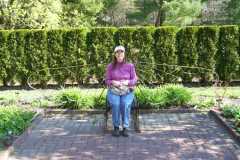 Stephanie grew wings at Longwood Gardens in PA.