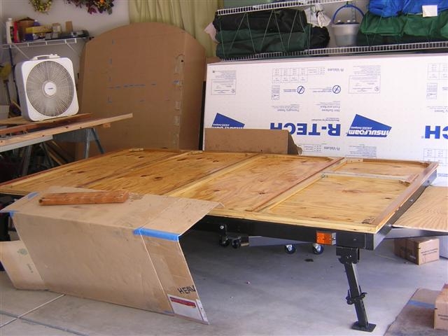 CPES'd subfloor bottom with braces and spacers