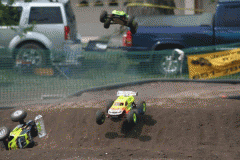 some racing action