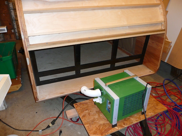 Mocking up petcool so spar framing can be completed