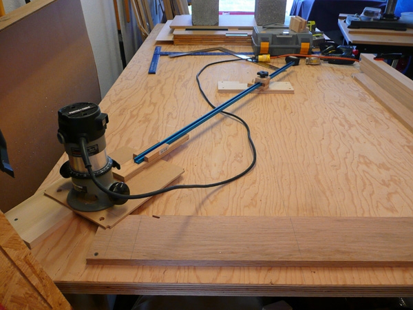 cut radius pieces for door surround