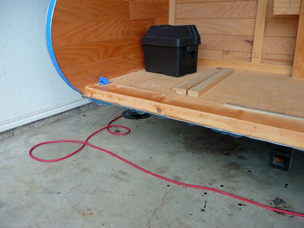 galley floor edge awaiting trim and seal