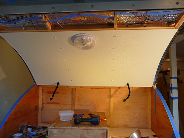 interior hatch panel and light