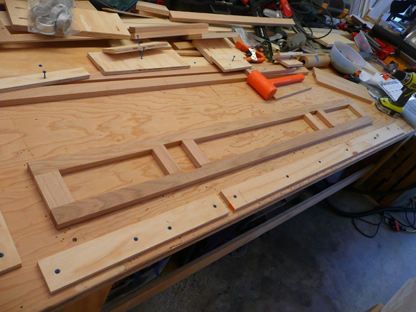 lower interior cabinet face frame