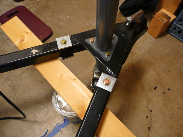 safety chain bolts temporarily installed