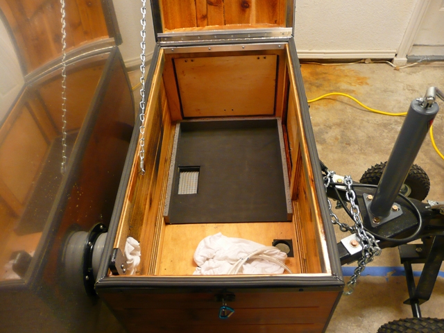 exercise mat installed to lessen vibration