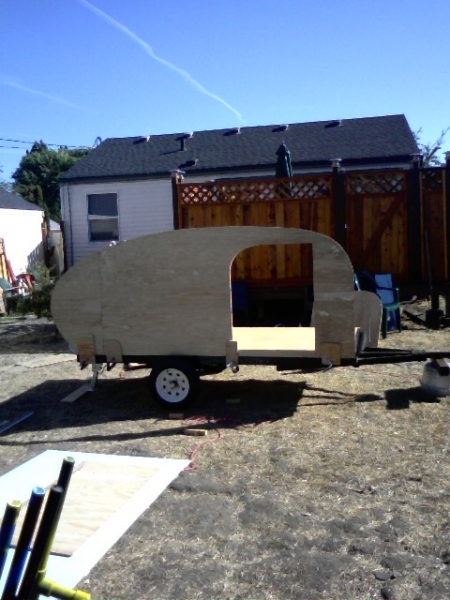 side proped in place