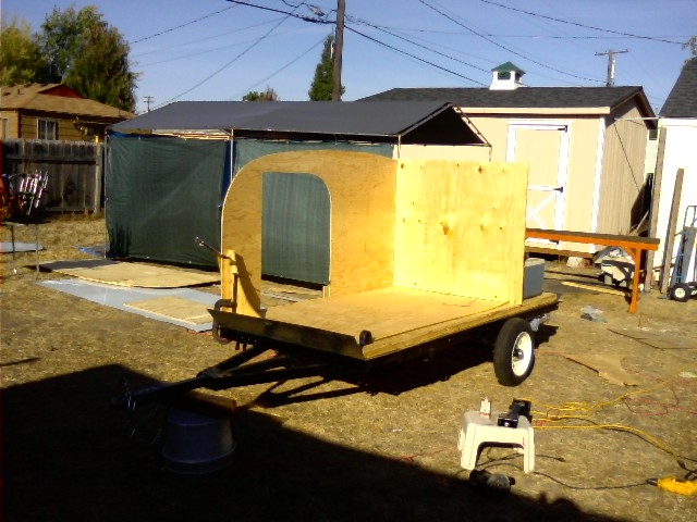 galley bulk head is set into place.