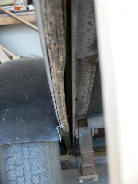 Plywood delamination (or dryrot?) - passenger side