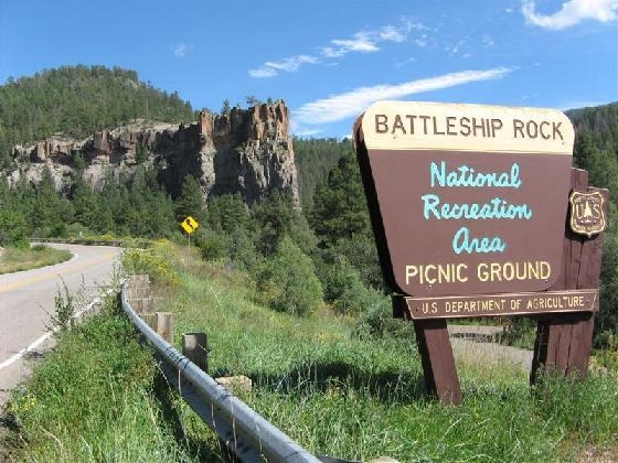 BattleShip Rock in the Jemez Mountains