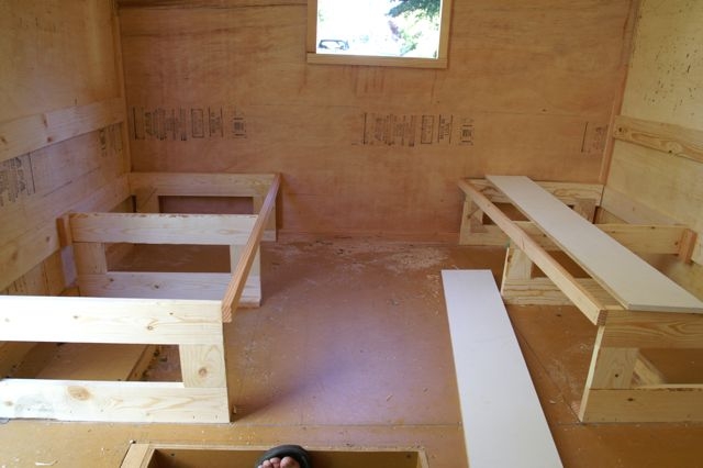 framing for the settee / bed
