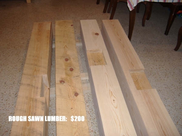 Rough Sawn 8'x8's