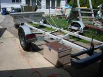 The Start of My Build,  An old Galvanized Steel Boat Trailer.