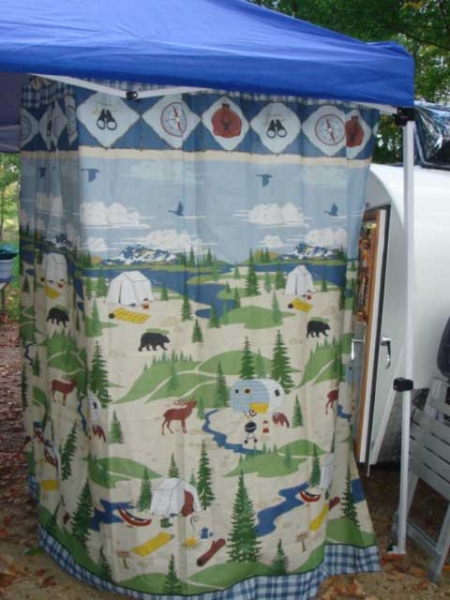 Close up of Privacy Curtain