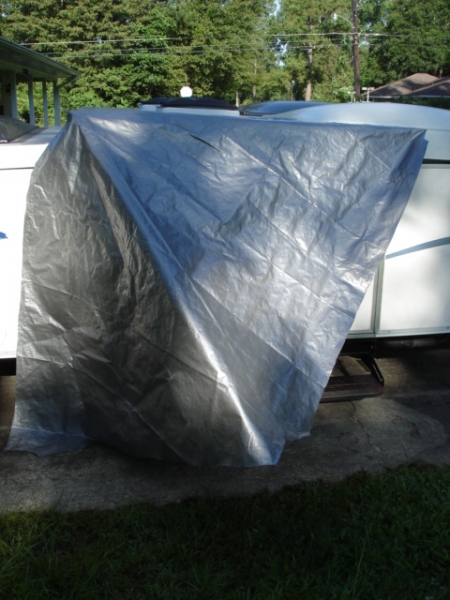 Erecting Awning