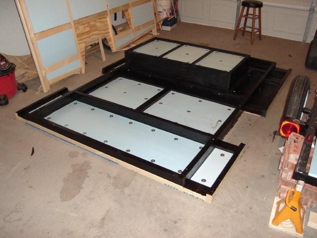 Another view of the floor after sealing and insulation